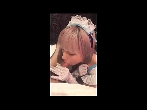 ❤️ Idol Ġappuniż [mayuka], kostum ta' qaddejja Franċiża, parti 1, blowjob u jerk off bil-lotion ❤❌ Porn sabiħ lilna ❌